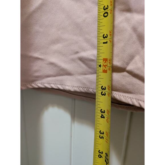 TCEC Puff Sleeve Fitted Waist Pink Mini Dress Spring Summer Size L - Picture 7 of 8